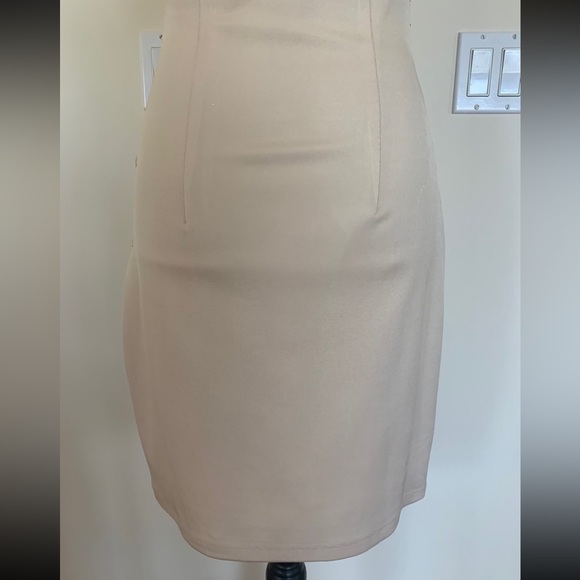 ALEXIA ADMOR One Shoulder Beige Sequins Fitted Bodycon Cocktail Party Dress Sz M - Picture 12 of 12